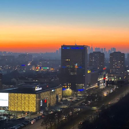 Apartament Skyscrapper Z Widokiem Na Panorame Warszawy Warschau Buitenkant foto