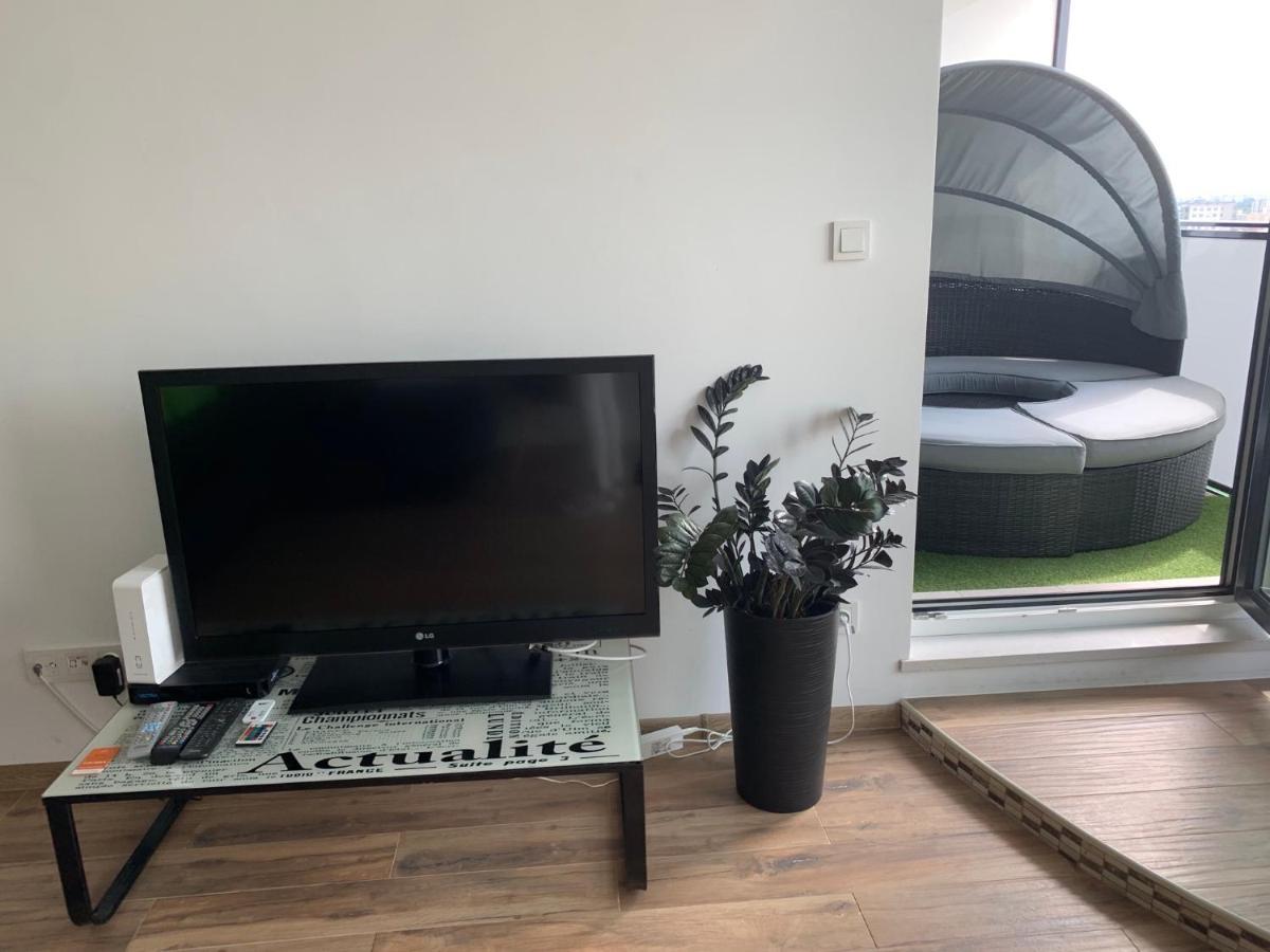 Apartament Skyscrapper Z Widokiem Na Panorame Warszawy Warschau Buitenkant foto
